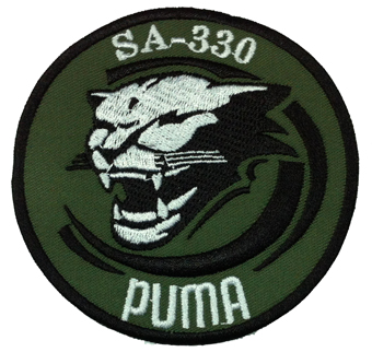 Escudo bordado SAR 330 Puma verde